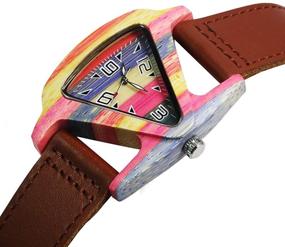 img 3 attached to Lightweight Triangle Creative Wristwatch Bracelet