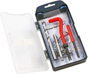img 4 attached to 🔧 Highking Tool Thread Repair Kit: M9 x 1.25mm Thread Repair Insert Set for Auto Repair - Compatible Hand Tool Kit (M9 X1.25)