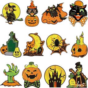 img 4 attached to Vintage Halloween Decorations and Cutouts: Classic Supplies for Spooky Celebrations!