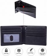 👔 lositto men's genuine black nappa wallets, card cases & money organizers - excellent men's accessories for blocking logo