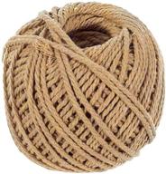 🎨 craft county color cotton rope - 50m length (tan, 3mm) - versatile and vibrant twine for all crafts and decor projects logo