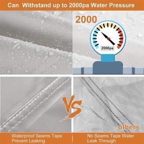 img 2 attached to 🚤 Enhanced Waterproof Ripstop 800D Trailerable Pontoon Boat Cover with Motor Protection