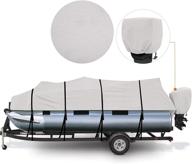 🚤 enhanced waterproof ripstop 800d trailerable pontoon boat cover with motor protection логотип