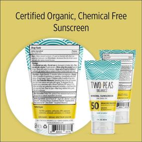 img 3 attached to 🌞 Two Peas Organics SPF 50 Sunscreen Lotion - All Natural & Organic - Coral Reef Safe - Baby, Kid & Family Friendly - Chemical Free Mineral Based Formula - Waterproof & Unscented – 3oz