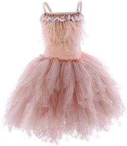 img 4 attached to 👗 IWEMEK Ruffles Tassels Princess Birthday Girls' Dresses: Perfect Party Attire