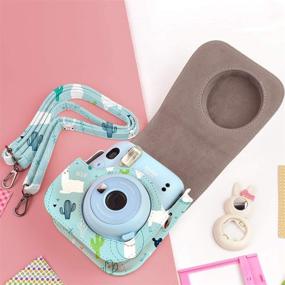 img 2 attached to 📸 Katia Instant Camera Accessories Bundle for Fujifilm Mini 11: Camera Case, Album, Frame, Stickers, Strap, and More | Alpaca Design