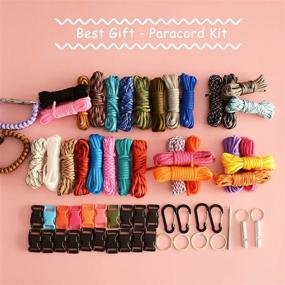 img 2 attached to 🔧 MONOBIN Paracord Combo Kits: Craft Bracelets, Survival Ropes & More with 550 Type III Parachute Cord