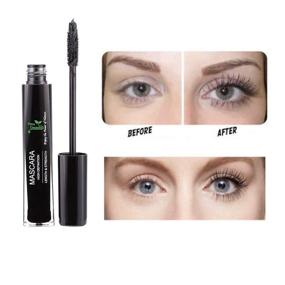 img 2 attached to 💧 Waterproof Black Mascara: Voluminous, Fiber, Silk - Sensitive Eyes Friendly! Cruelty Free/Natural Option Available