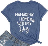 🐶 fun and quirky dog mom tshirts for women: graphic print short sleeve o neck tees with dog paw design логотип