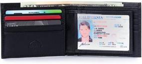 img 1 attached to Ultimate Protection: Alpine Swiss RFID Blocking Leather Wallet with Ample Space