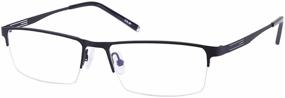 img 2 attached to Trendy Half-Frame Glasses in Titanium Alloy - 1.00 Strength