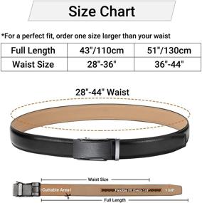img 3 attached to 👖 ITIEZY Genuine Leather Ratchet Automatic Adjustable Belt