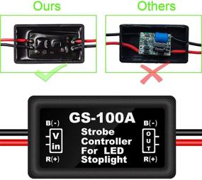 img 1 attached to 🚨 [Upgraded Version] Kinstecks 2PCS LED Flash Strobe Controller: Enhance Brake Light Safety with Flashing Brake Light Strobe Module for Motorcycles, Cars, and Trucks (Only for LEDs)