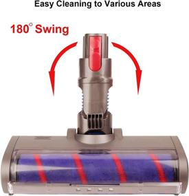 img 1 attached to 🔌 Premium Soft Roller Cleaner Head Attachment Replacement for Dyson V7 V8 V10 V11 Cordless Vacuum Cleaner - Effortlessly Clean Any Surface