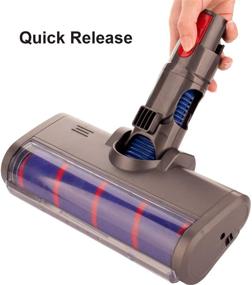 img 2 attached to 🔌 Premium Soft Roller Cleaner Head Attachment Replacement for Dyson V7 V8 V10 V11 Cordless Vacuum Cleaner - Effortlessly Clean Any Surface