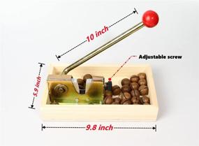 img 3 attached to 🌰 2021 Nutcracker Nut Tongs: Heavy Duty Pecan Cracker Opener Tool for Walnuts, Chestnuts, Pecans, Hazelnuts, Almonds & More - Kitchen Peeling Machine Best Service