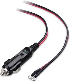 img 2 attached to 🔌 Cable Matters 2-Pack 12V Car Power Inverter Cord - 15 Feet with Eyelet Terminals and 15A Fuse