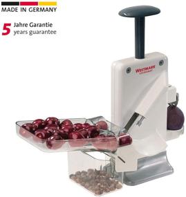 img 3 attached to Efficient Cherry and Plum Pitter: Westmark 40602260, 8.583 x 8.346 x 4.094 inches, White