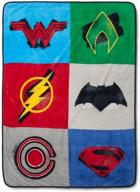 👑 super soft throw blankets - dc comics justice league plush (46"x60") for ultimate comfort logo