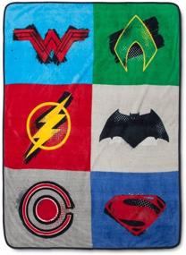 img 1 attached to 👑 Super Soft Throw Blankets - DC Comics Justice League Plush (46"x60") for Ultimate Comfort