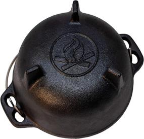 img 2 attached to 🔥 Preseasoned Medium Backcountry Iron 4.75" Cast Iron Cauldron for Wicca, Witchcraft, and Altar Supplies - Ideal for Athame, Incense, Candles, Cloth, Potpourri