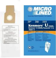 🛍️ pack of 30 microlined bags for kenmore upright vacuum 5068 50688 50690, type u/o логотип