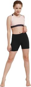 img 4 attached to BALEAF Girl's Volleyball Dance Biker Shorts: Youth Athletic Running Yoga Gym Spandex Shorts with Pocket for Active Girls