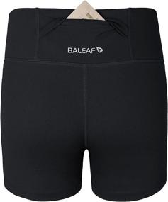 img 2 attached to BALEAF Girl's Volleyball Dance Biker Shorts: Youth Athletic Running Yoga Gym Spandex Shorts with Pocket for Active Girls