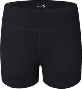 img 3 attached to BALEAF Girl's Volleyball Dance Biker Shorts: Youth Athletic Running Yoga Gym Spandex Shorts with Pocket for Active Girls