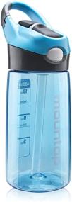 img 4 attached to 🥤 Kid-Friendly Mountop Water Bottle with Straw Lid, Handle, and BPA-Free Material - Perfect for Girls and Boys, 14oz 400ml Size