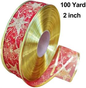 img 1 attached to Awtlife Christmas Ribbon Glitter 100Yard