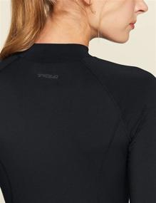 img 1 attached to TSLA Women's Thermal Long Sleeve Tops: 1 or 2 Pack, Mock Turtle 👚 & Crew Neck Shirts, Fleece Lined Compression Base Layer - Stay Warm and Cozy!