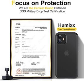 img 2 attached to Humixx iPhone 12 Mini Case - 7 FT Military Grade Drop Tested - Matte Translucent Slim 12 Mini Cover - Black