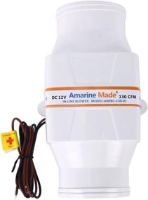 img 1 attached to 🚤 In-Line Bilge Air Blower 130cfm: Enhance Marine Boat Ventilation with Amarine Made's 12v Electric Option