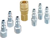 💪 milton s212 s-212 1/4" npt m style coupler and plug kit - 7 piece: efficient air compressor connection solution logo