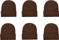 🧣 gelante unisex winter beanie hat - pack of 6 knitted hats logo