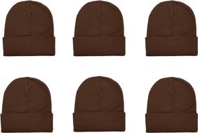 img 2 attached to 🧣 Gelante Unisex Winter Beanie Hat - Pack of 6 Knitted Hats