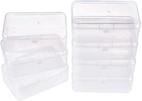img 4 attached to 📦 BENECREAT 12 Pack Rectangular Clear Plastic Bead Storage Boxes with Lids - 3.5x2.4x1.2 Inches - Ideal for Small Items and Crafts