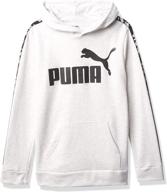 puma boys pullover hoodie black boys' clothing ~ active логотип