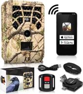 📸 2021 wifi trail camera with phone app and night vision – 24 mp bluetooth outdoor game camera with wi-fi hotspot, 0.2 second motion activation for deer hunting, security – 1296p video recording logo