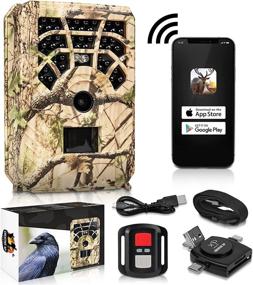 img 4 attached to 📸 2021 WiFi Trail Camera with Phone App and Night Vision – 24 MP Bluetooth Outdoor Game Camera with Wi-Fi Hotspot, 0.2 Second Motion Activation for Deer Hunting, Security – 1296P Video Recording