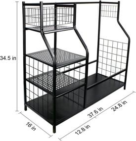 img 1 attached to MYKUJA Organizer Golf Storage Garage Fit Equipment