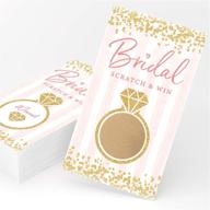 bridal shower scratch off game: 30 cards, bridal lottery tickets, & wedding shower ideas - a perfect entertainment addition! логотип