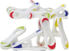 img 3 attached to 👕 Optimized for SEO: 12-Pack Soft-Touch Plastic Clothespins by Household Essentials