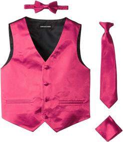 img 2 attached to American Exchange Boys Satin 2-Piece Clothing Set for Suits & Sport Coats: Sleek and stylish boys' attire