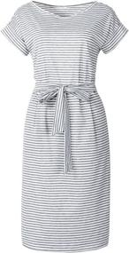 img 3 attached to 🌹 Roselux: Stylish Striped Sleeve Dresses for Women's Elegant Clothing