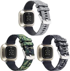 img 3 attached to Compatible Replacement Wristband Accessories Camouflage