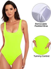 img 3 attached to Swimsuits Control Padding Bathing Swimwear