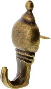 img 4 attached to 🔨 The Hillman Group 122212 - Hillman Antique Brass 10lb Colonial Push Pin Hanger - Pack of 3