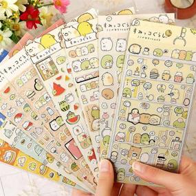 img 2 attached to 🏷️ 500+ Colorful Adhesive Sticker Labels: Creative Decor for Diary & Album (8 Sheets)